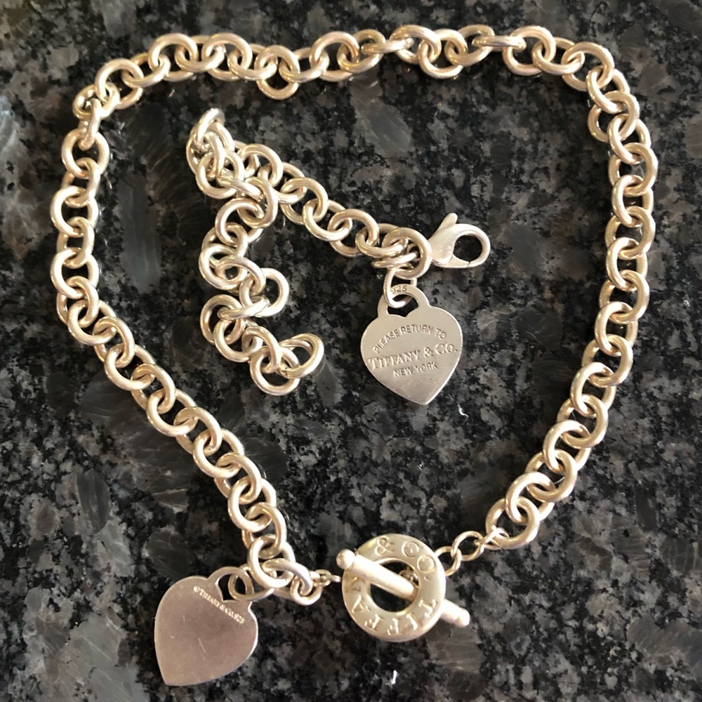 Tiffany & Co Toggle Heart Necklace & Bracelet